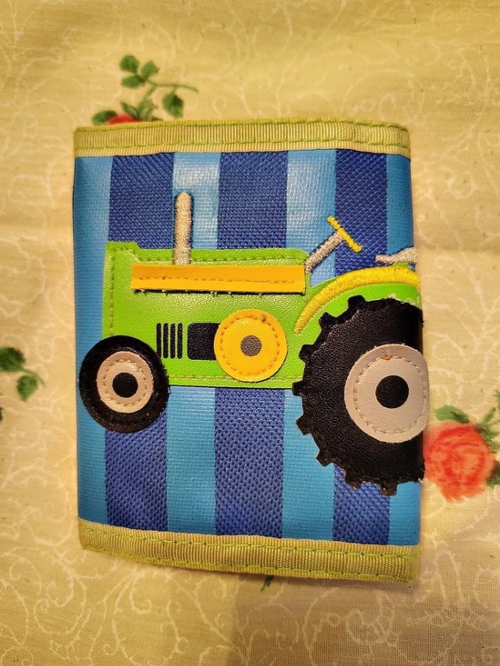 Kids Tractor Wallet Velcro Closure
